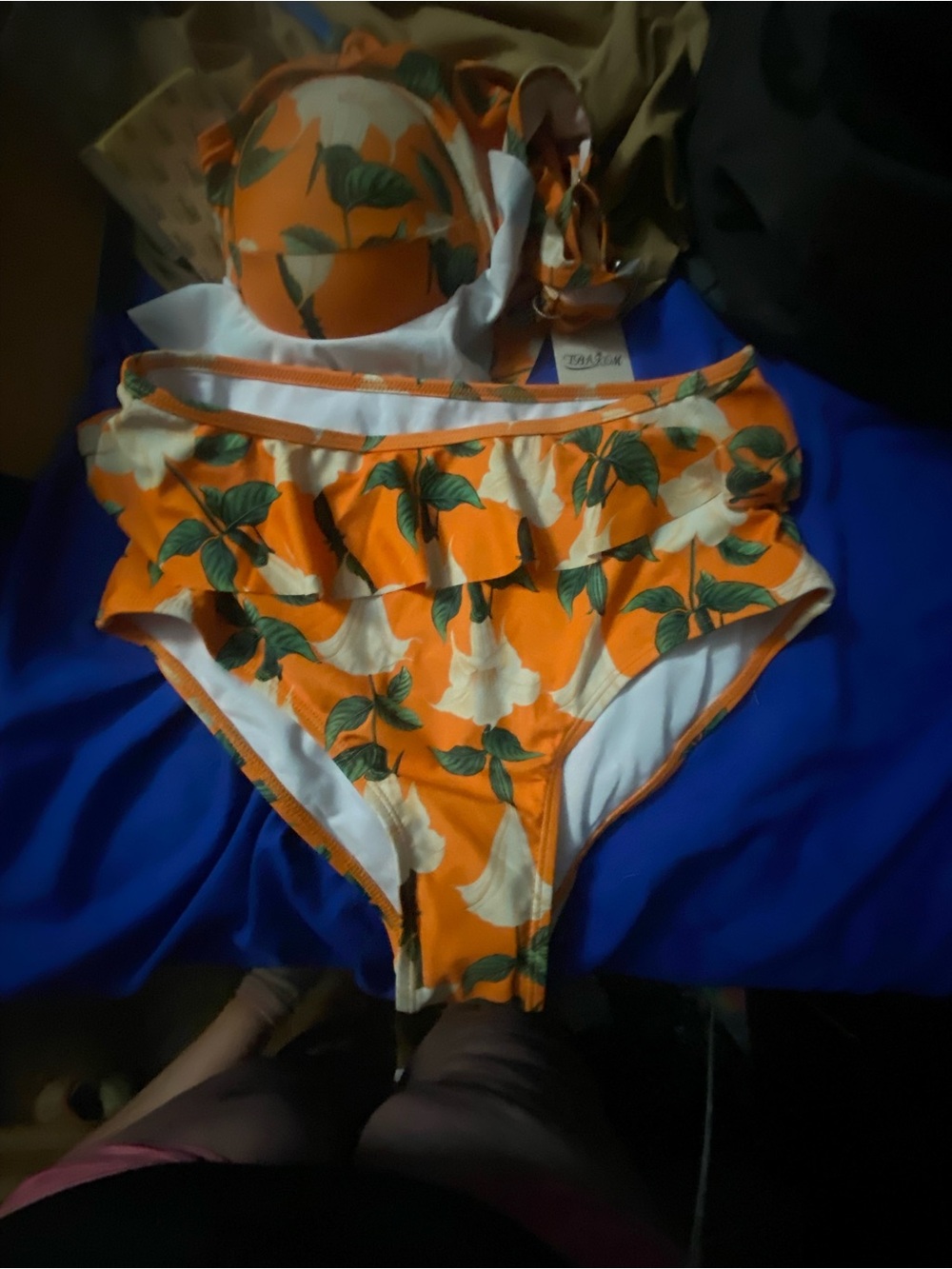 2 piece bikini with cover skirt